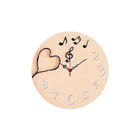 Dekorativ MDF Vegg-klokke 40 cm Flerfärgad 238HMA3109