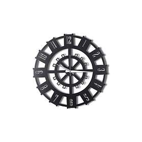 Dekorativ Metallväggklocka Svart 805BSG1116