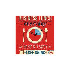 Dekorativ MDF Vegg-klokke 40x40 cm Flerfärgad 238HMA3165