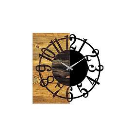 Wooden Clock 1 Sort/Valnöt 539TNL1101