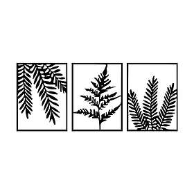 Leaf Pieces Väggdekor Svart 279ENZ1277