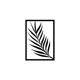 Leaf 4 Väggdekor Svart 891TNL1906