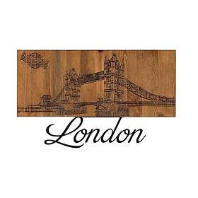 London Väggdekor Sort/Valnöt 279ENZ1796