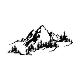 Mountain 3 Väggdekor Svart 279ENZ1787