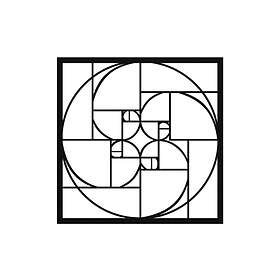 Golden Ratio Väggdekor Svart 279ENZ1252