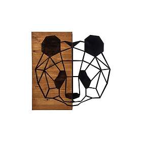 Panda Väggdekor Sort/Valnöt 279ENZ1727