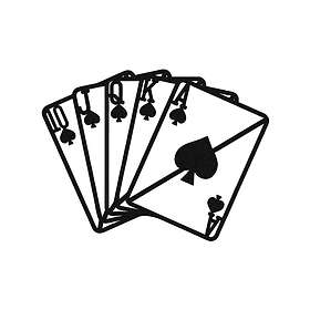 Square Ace Väggdekor Svart 279ENZ1230