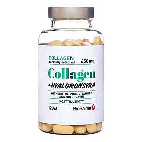 Biosalma Collagen Hyaluronsyra 120 tabletter