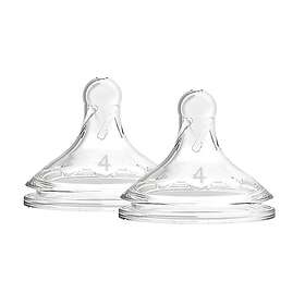 Dr Brown's Level 4 Wide-Neck Silicone Options Nipple 2-pack