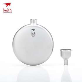 Keith Titanium Round Flask 130ml Ti9303