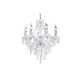 Reality Leuchten 5 Reality R1107-01 Lüster Lampadario, 40 W, Bianco