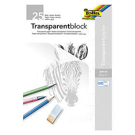 Efco Häfte med transparent papper 30 ark Multifärgade A4