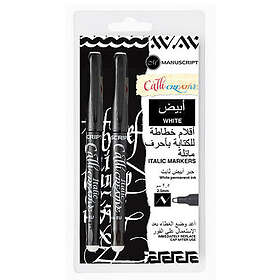 Manuscript Kalligrafimarker 2.5 mm Vit