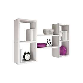 Trio Vegghylle 102x18x60 cm Grå/Vit