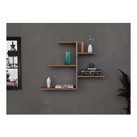 Giarone Vegghylle 82x20 cm 5 Hyllor Mörkbrun 495SSE1114