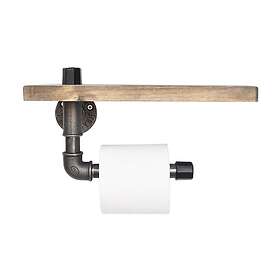 Evila Toapappershållare Rör/Trä Sort/Trä 792EVL1712