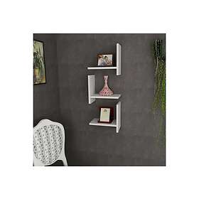 Louvrall Hyllor Set om 3 Vit 731WAT1621