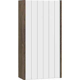 Dansani You Vintage väggskåp, 40x80 cm, höger, brun ek/matt vit