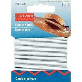 Gold-Zack Elastiskt snöre vit