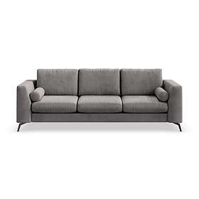 Lyx 4-sits Sofa Mörkgrå/Svart