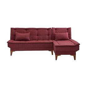 Hunterville Sovesofa m. Sjeselong 4-sits 107x205 Röd 867UNQ1660