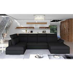 Zoana Sovesofa med Dobbeltsjeselong Svart Evl_21