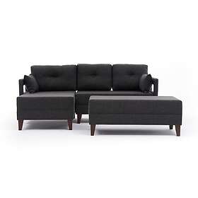 Angola Sovesofa m. Sjeselong 4-sits 140x193 Antracit 825BLC2632