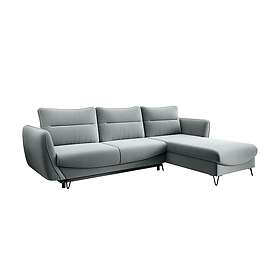 Lence Sovesofa m. Sjeselong Förvaring Hvit/Grå CO-SIL-RT-100SAV