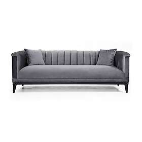 Mezonzo 3-sits Sofa Grå 569HLN1109