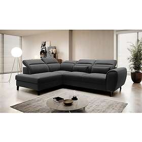 Sajda Sovesofa m. Sjeselong 3-sits Svart CO-NOB-LT-10FL