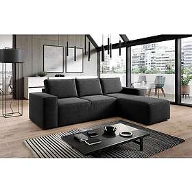 Kamli Sovesofa m. Sjeselong med oppbevaring Svart CO-SILL-RT-10MAR