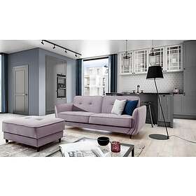 Katsuya Sovesofa 3-sits Ljusrosa SO-BEL-24LO