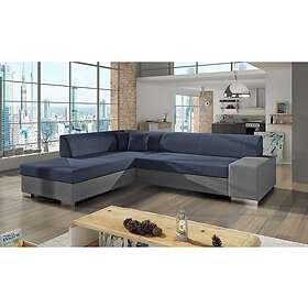 Pavones Sovesofa med Sjeselong Blå/Grå P53