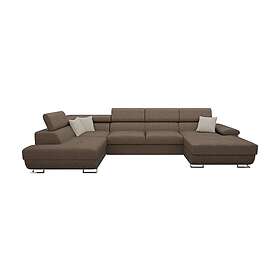 Reginia Sovesofa m. Sjeselong och Sjeselong Förvaring 4-sits Brun