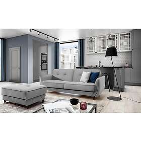 Katsuya Sovesofa 3-sits Ljusgrå SO-BEL-84MO