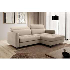 Manoti 3-sits Sovesofa m. Sjeselong med oppbevaring Beige CO-GOM-RT-18TOU