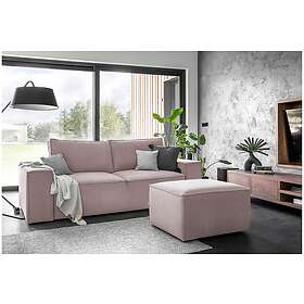 Kamli Sovesofa 3-sits med oppbevaring Ljusrosa SO-SILL-24LO