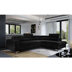Laurece Sjeselongsoffa Høyre Svart Lau_39
