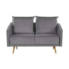Maurana 2-sits Sofa Sammet/Grå 237313