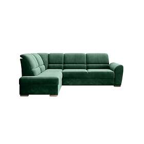 Sajmon Sovesofa m. Sjeselong 3-sits Mörkgrön CO-SIB-LT-35LU