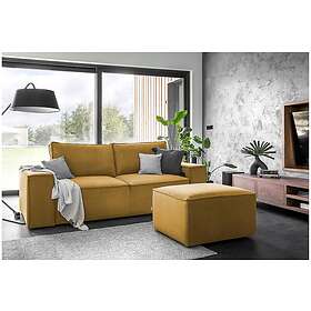 Kamli Sovesofa 3-sits med oppbevaring Gul SO-SILL-45NU