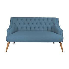 Lamonti 2-sits Sofa Mörkblå/Natur 558ZEN1238
