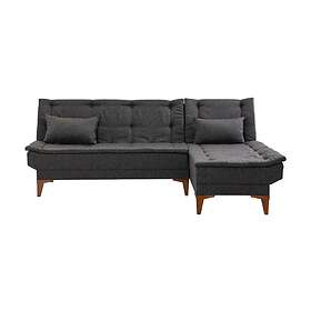 Hunterville Sovesofa m. Sjeselong 4-sits 107x205 Antracit 867UNQ1659