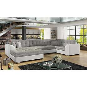 Rineta Sovesofa med Dobbeltsjeselong Grå/Vit Dam_02