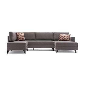 Efsunlu U-sofabed Brown/Svart 825BLC2540
