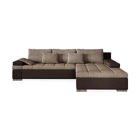 Naoma Sovesofa med Sjeselong Høyre Beige/Brun