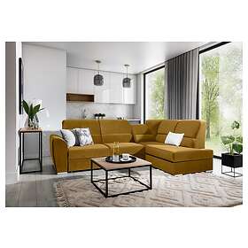 Sajmon Sovesofa m. Sjeselong 3-sits Gul CO-SIB-RT-45LO