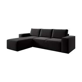 Kamli Sovesofa m. Sjeselong med oppbevaring Svart CO-SILL-LT-10VE