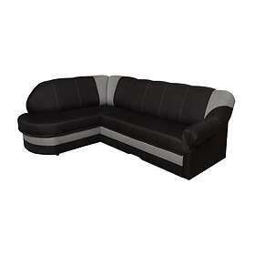 Sandra 7-sits Hörnbäddsoffa Venstre Svart