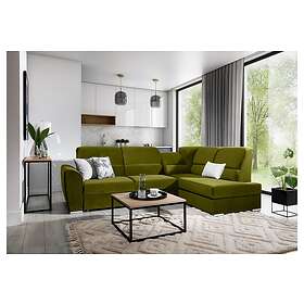 Sajmon Sovesofa m. Sjeselong 3-sits Grön CO-SIB-RT-33LO